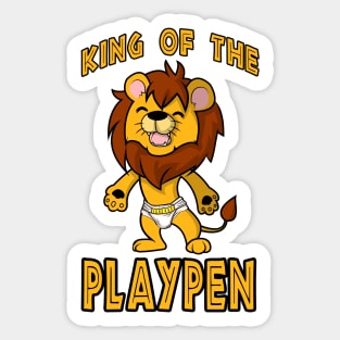 Baby Lion Cub King of the Playpen ABDL / FURRY Design Sticker